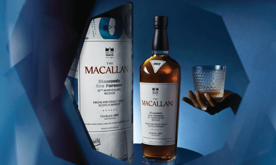 Macallan Celebrates 55 Years of James Bond with Special 'Diamonds